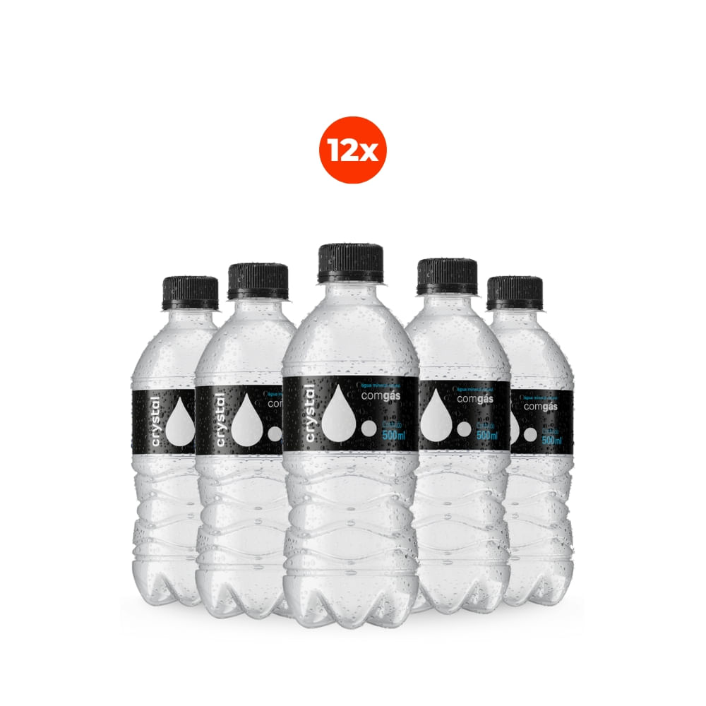 Pack 12 Crystal Pet 500ml Com Gás